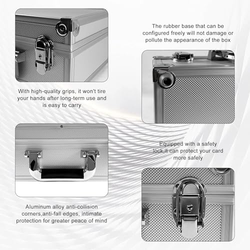 Large Capacity Top Loader Storage Box for 2500 Sports Cards