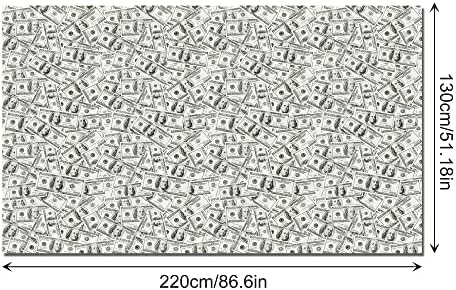 Dollar Birthday Party Tablecloths 2 Pcs 54x87In Disposable Plastic