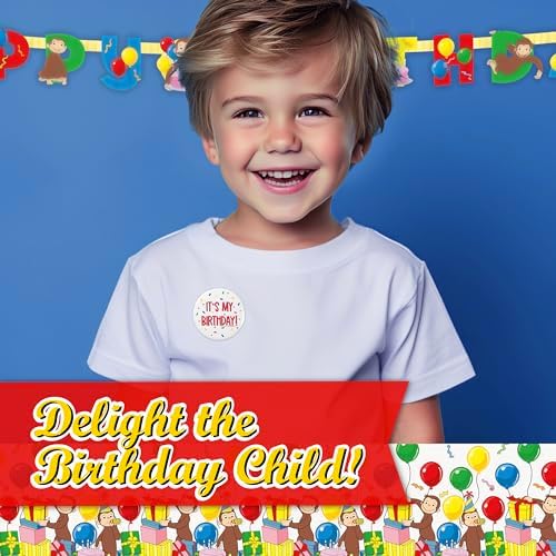 Curious George Birthday Party Pack for 16 Guests