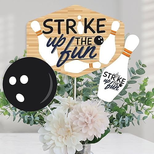 Big Dot of Happiness Bowling Party Centerpiece Sticks Set of 15