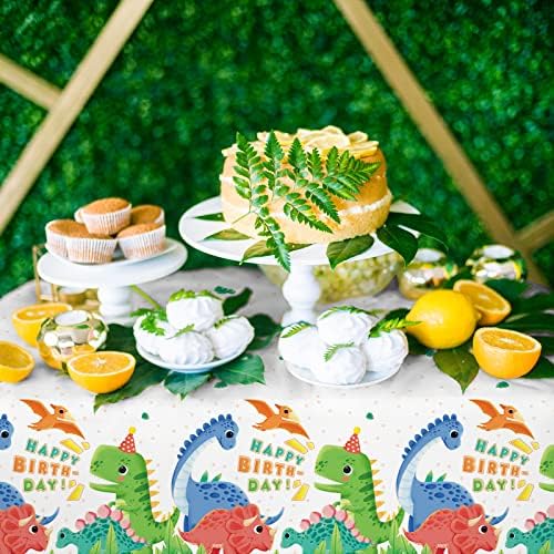 Dinosaur Party Tablecloths 3PCS 54x108 Inch Waterproof