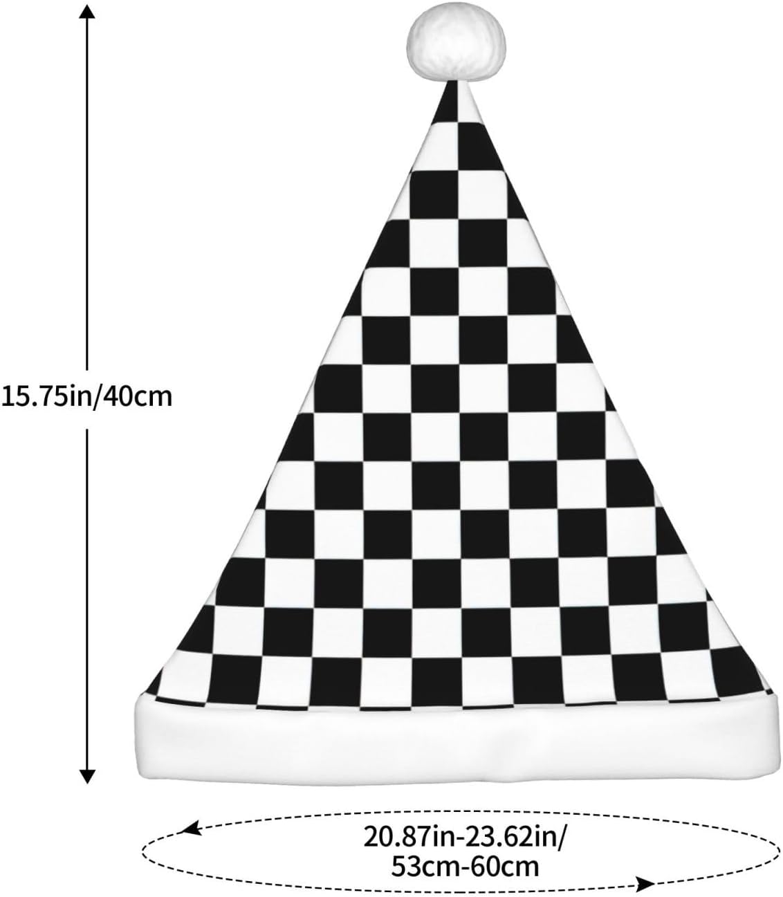 QINZHENG Personalized Santa Hat Christmas Decoration for Women