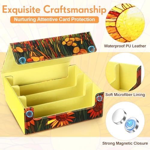 1800 PU Card Storage Box with Magnetic Closure