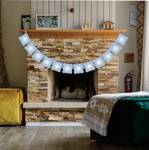 Dusty Blue Photo Banners with Slits for Easy Photo Insertion
