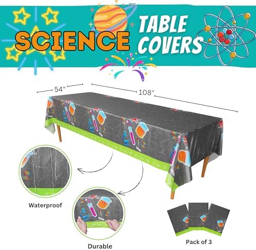 Blue Orchards Science Table Covers Pack of 3 54x108 XL