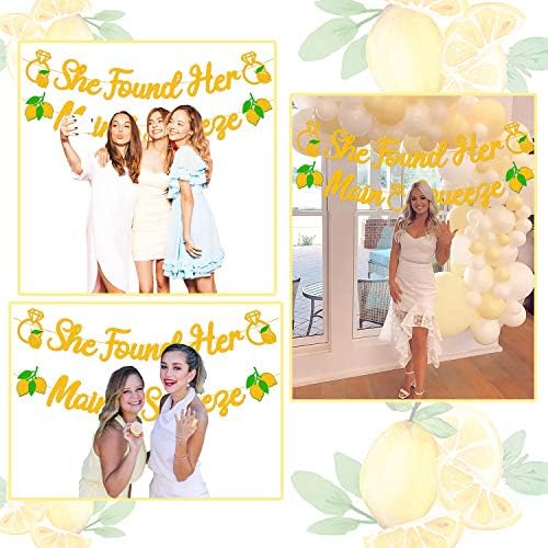 She Found Her Main Squeeze Bridal Shower Banner Decoration