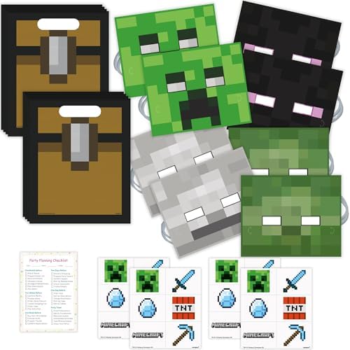 Unique Minecraft Party Favors 16 Guest Bundle