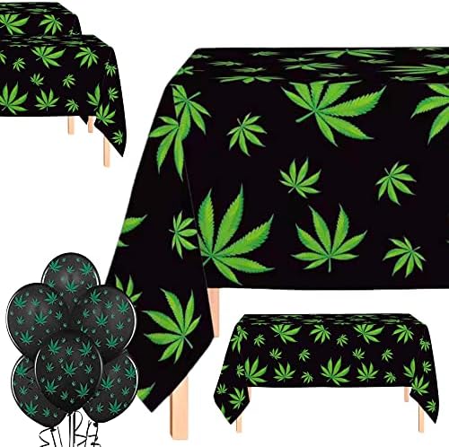 Oojami Tropical Fern Leaf Table Covers Set of 4