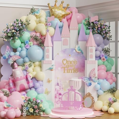 GIHOO Princess Birthday Balloon Decor Kit