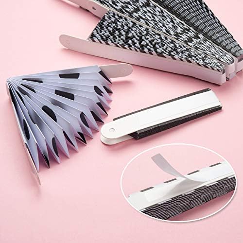 ONUPGO Black Paper Fan Party Decor Set 12PCS
