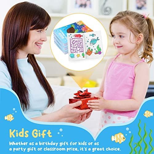 BenLouis Ocean Animals Mini Coloring Books 24 Pcs