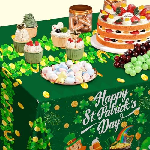 St Patricks Day Tablecloth Set 3pcs