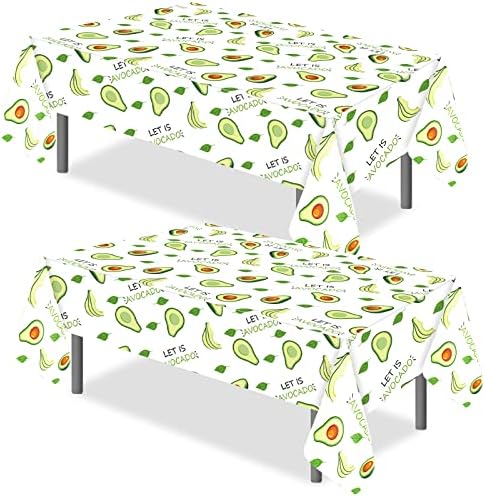 2 Pieces Avocado Tablecloths Birthday Party Decorations