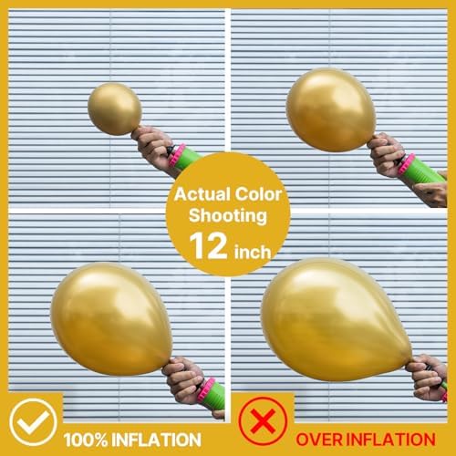 PartyWoo 50PCS Metallic Gold Balloons 5 Inch