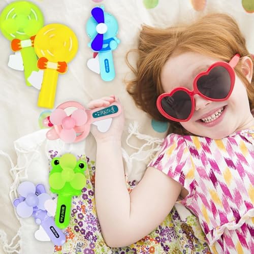 Vileafy 12 Summer Party Favors for Kids 8-12 - Handheld Fans