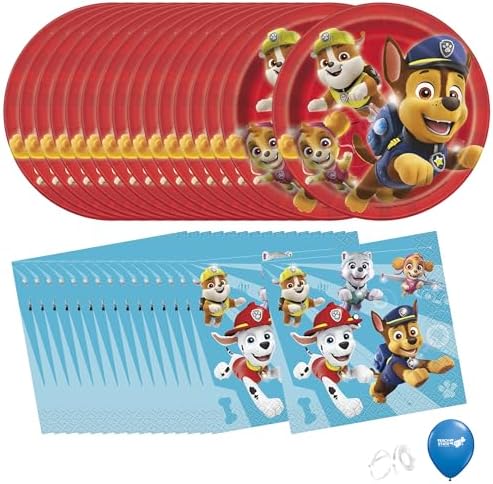 Paw Patrol Birthday Party Supplies Bundle Serves 16 Guests