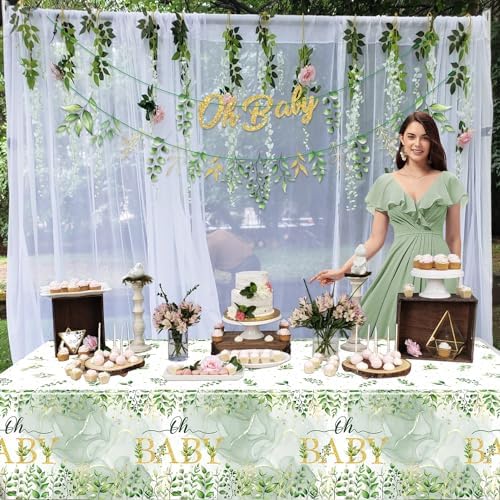Sage Green Birthday Decorations Set