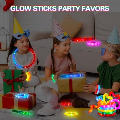 24 pcs Glow Sticks Camping Essentials for Kids