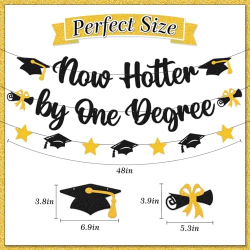 Now Hotter by One Degree Graduation Banner Class of 2025