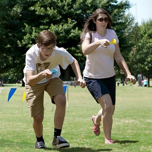 JOYIN 24 Piece Easter Egg and Spoon Race Set for 12 Players