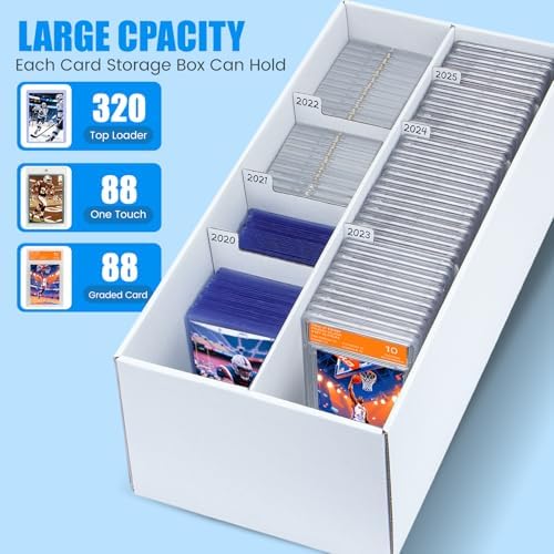 2 Pack Trading Card Storage Box for 88 PSA Slab Cards