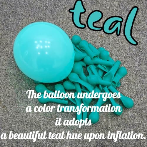 Teal Blue Balloons 60PCS Ocean Mermaid Party Decor