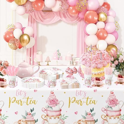 Tea For Two Birthday Decorations Set Serves 24