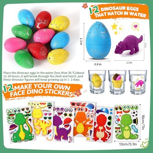 Dinosaur Party Favor Pack for Kids 156pcs