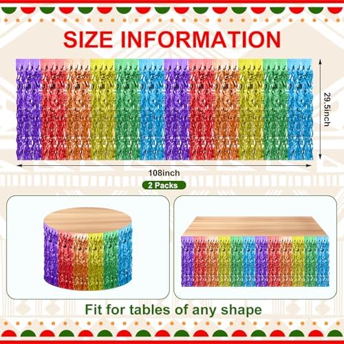 37 Pcs Fiesta Paper Fan Decorations Set