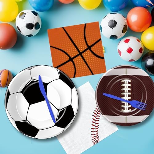Sports Birthday Decorations Set for 24 Guests
