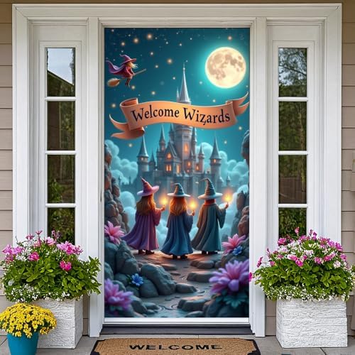 Wizard Themed Door Banner for Birthday Party Decorations