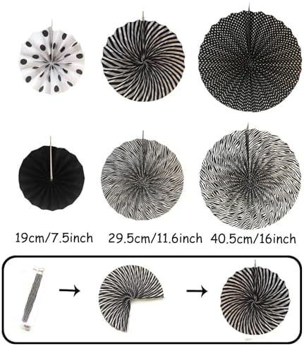 Black and Gold Party Decor Set 20 Pcs