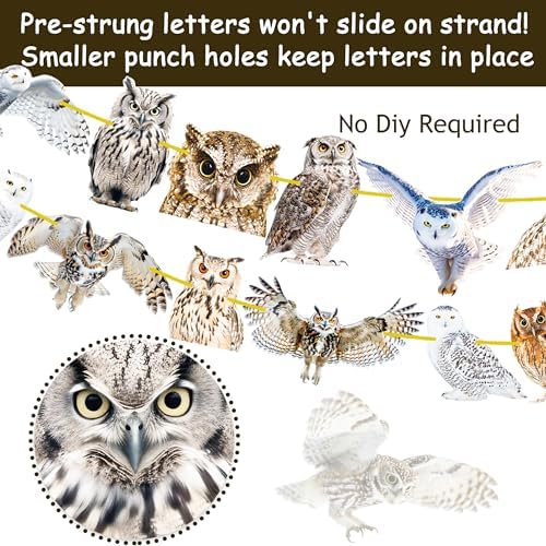 4pcs Owl Theme Banners for Party Decorations