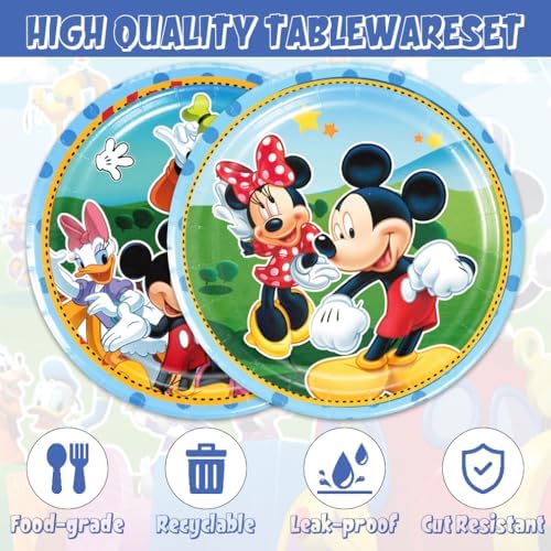 40pcs Mickey Party Supplies Set for Birthday Decor