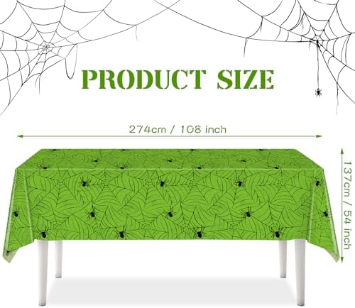 TREWAVE 3 Pack Halloween Spiderweb Tablecloth