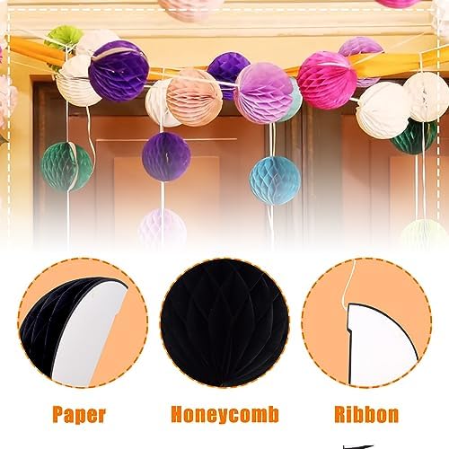 Ruidee 8 Piece Paper Honeycomb Balls Party Decor