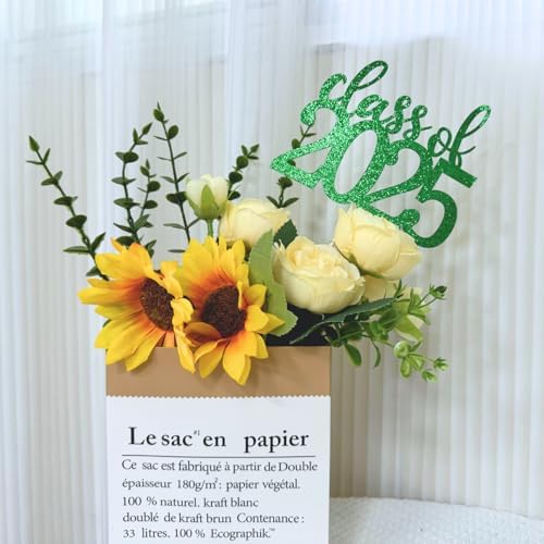 ALISSAR 12 Pack Double Sided 2025 Graduation Centerpiece Sticks