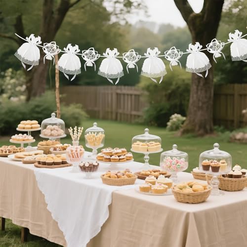Bridal Shower Decorations with Glitter and Gauze