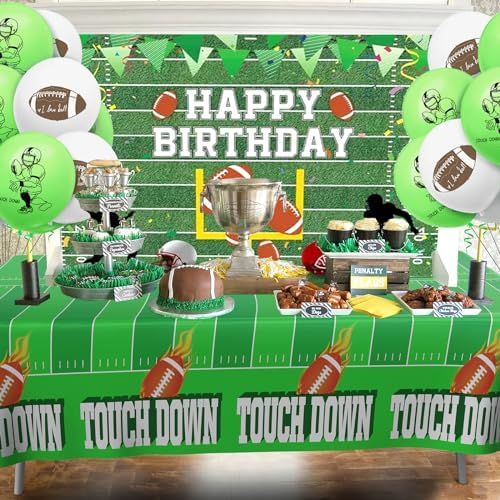 Football Tablecloth 2PCS 54x108 Touchdown Party Cover