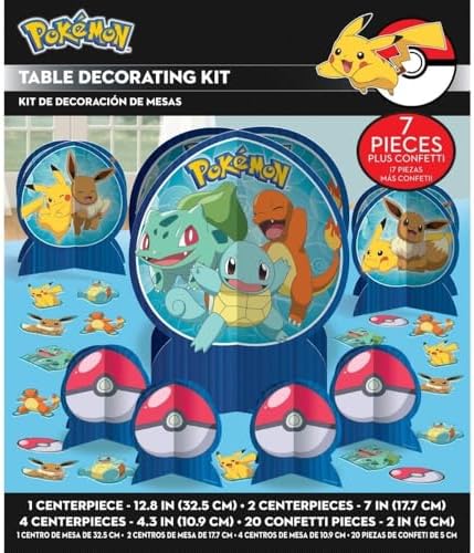 Pokemon Party Favor Table Decorating Kit