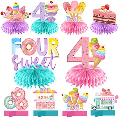 We All Scream 4 Ice Cream Birthday Centerpieces