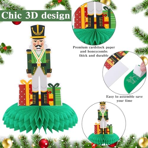 Poen 12 Pcs Christmas Nutcracker Centerpieces