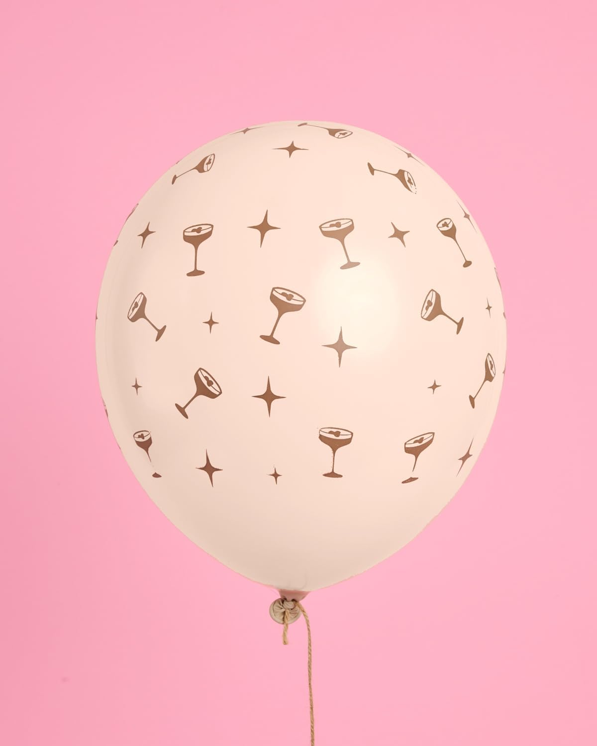 Xo Fetti Brown Espresso Martini Latex Balloons 24 pk
