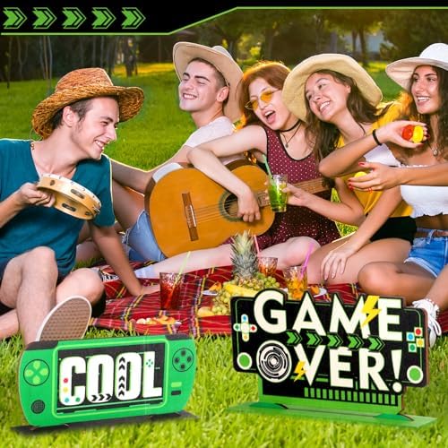 Geetery 6 Pcs Video Game Centerpieces for Tables