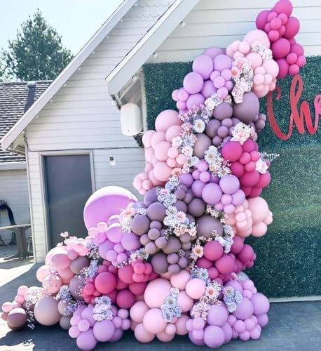 Purple and Pink Balloon Garland Kit for Party Decorations