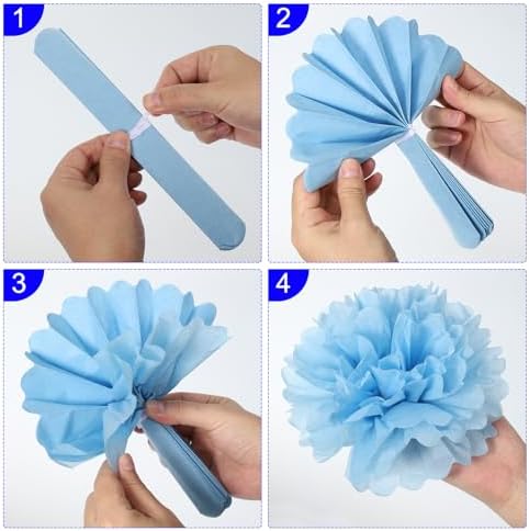 M Meterxity 10 Pack Tissue Pom Poms Flowers - Wedding Decorations