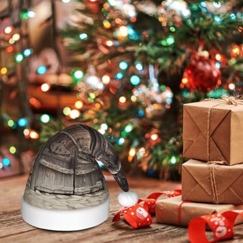 QINZHENG Rustic Stall Santa Hat Funny Christmas Decoration
