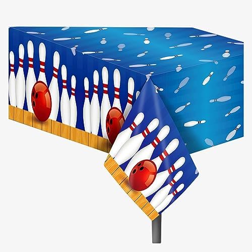 3 Pcs Bowling Party Tablecloths 54x87 Inches