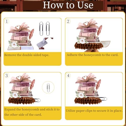 Lovarywow Book Themed Party Decorations 9PCS