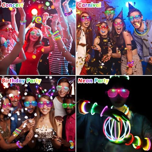 156PCS Glow in The Dark Party Supplies for Kids and Adults